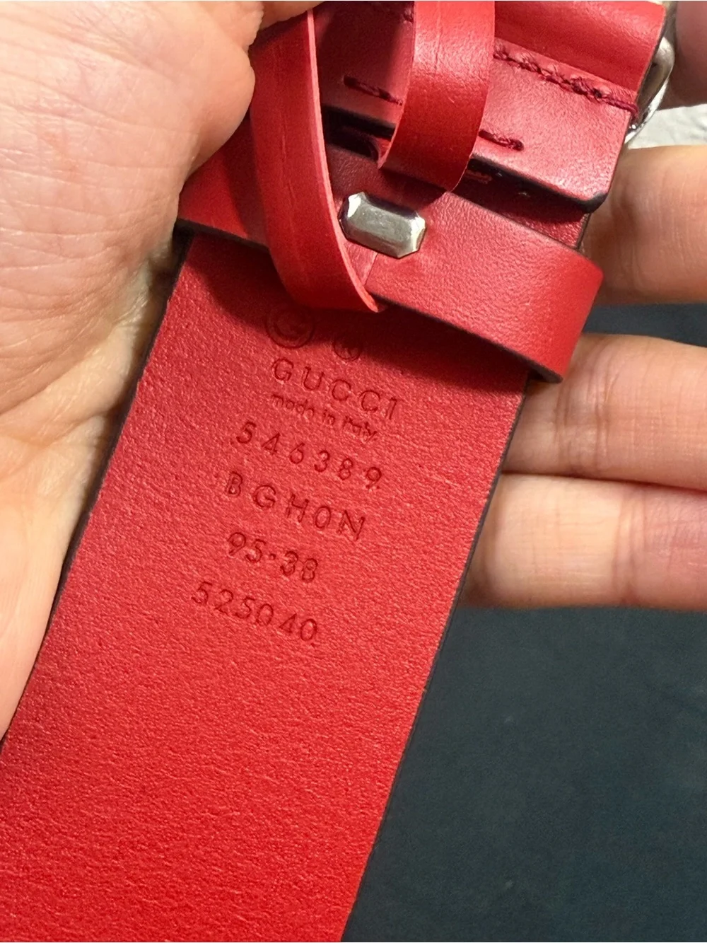 Gucci Interlocking G buckle leather belt